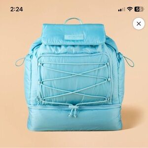 NWT Blogilates -Ultimate Athletic Trainer Backpack Sky Blue